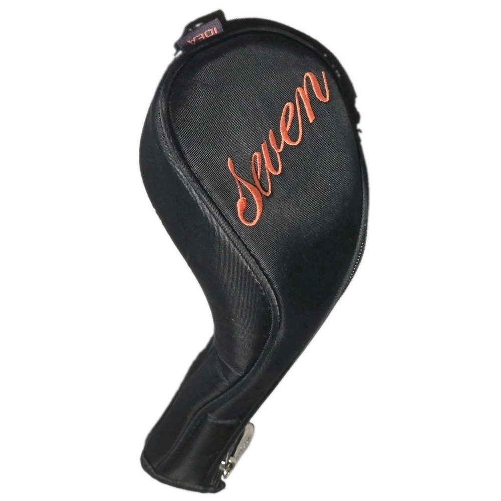 Adams Idea Keri Golf Headcover Womens 7 Fairway Wood Black Satin Zipper Cover #7